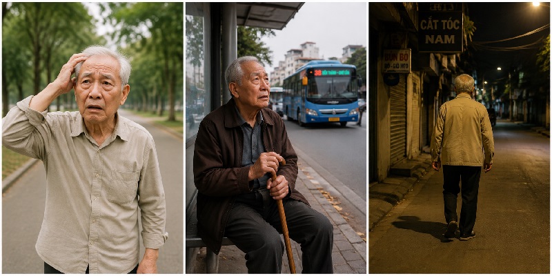 Quy trình xử lý ban đầu khi phát hiện người già đi lạc