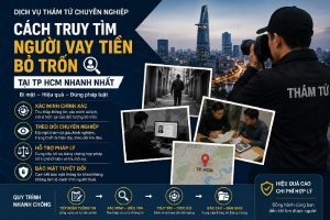 Cách truy tìm người vay tiền bỏ trốn tại TPHCM