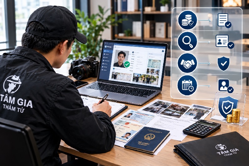 Chi phí xác minh nhân thân minh bạch tại Tâm Gia