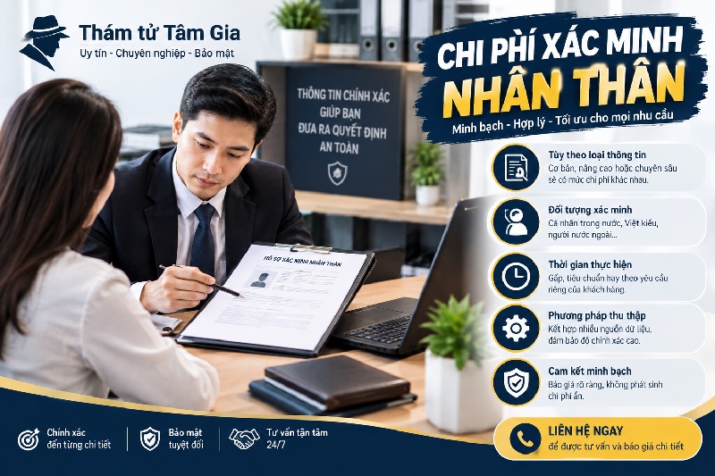 Chi phí xác minh nhân thân