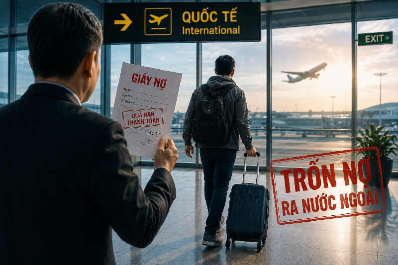 Thủ đoạn con nợ cố tình trốn thoát ra nước ngoài trở nên phổ biến