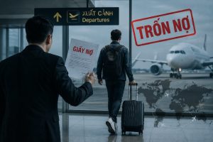 con nợ cố tình trốn thoát ra nước ngoài