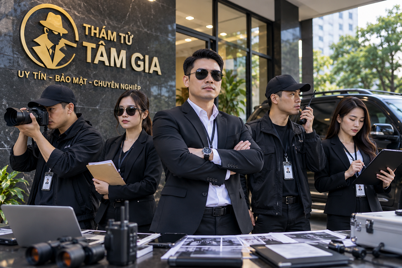 Đội ngũ nhân sự chuyên nghiệp tại Thám tử Tâm Gia