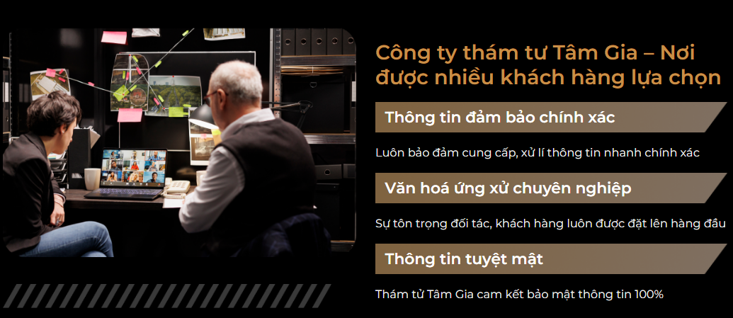 Tâm Gia là công ty thám tử tin cậy ở Đồng Nai