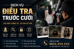 Dịch vụ điều tra trước cưới