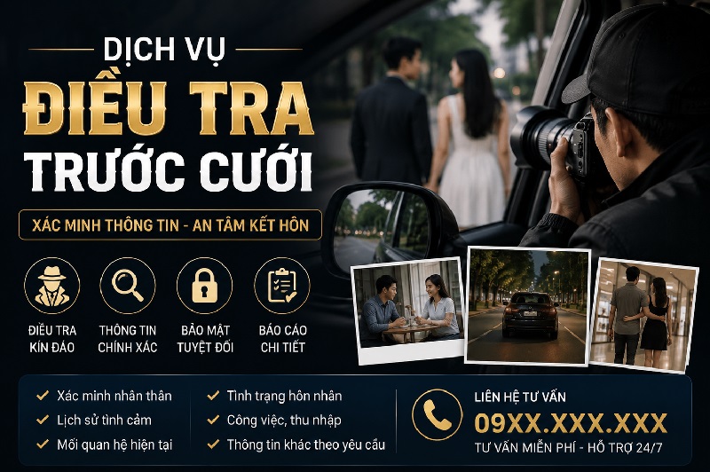 Dịch vụ điều tra trước cưới