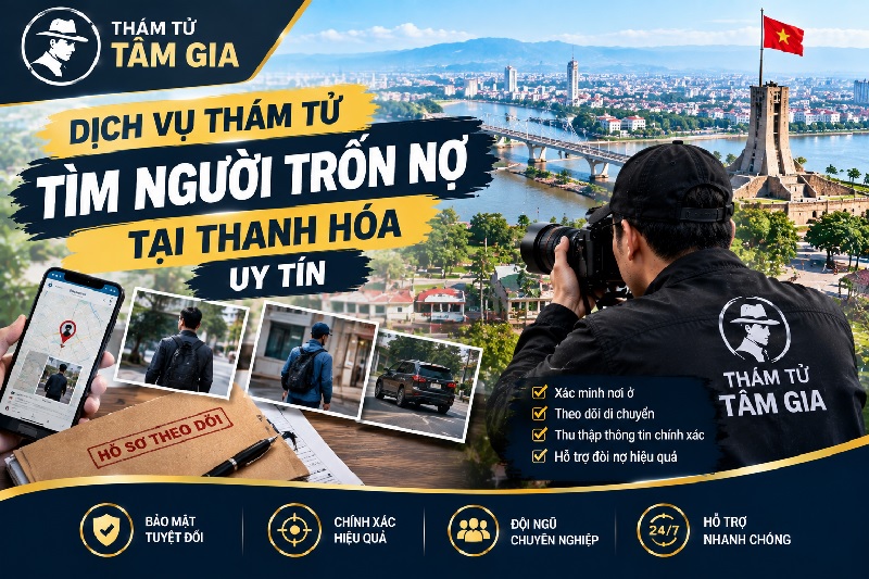 Dịch vụ thám tử tìm người trốn nợ tại Thanh Hóa