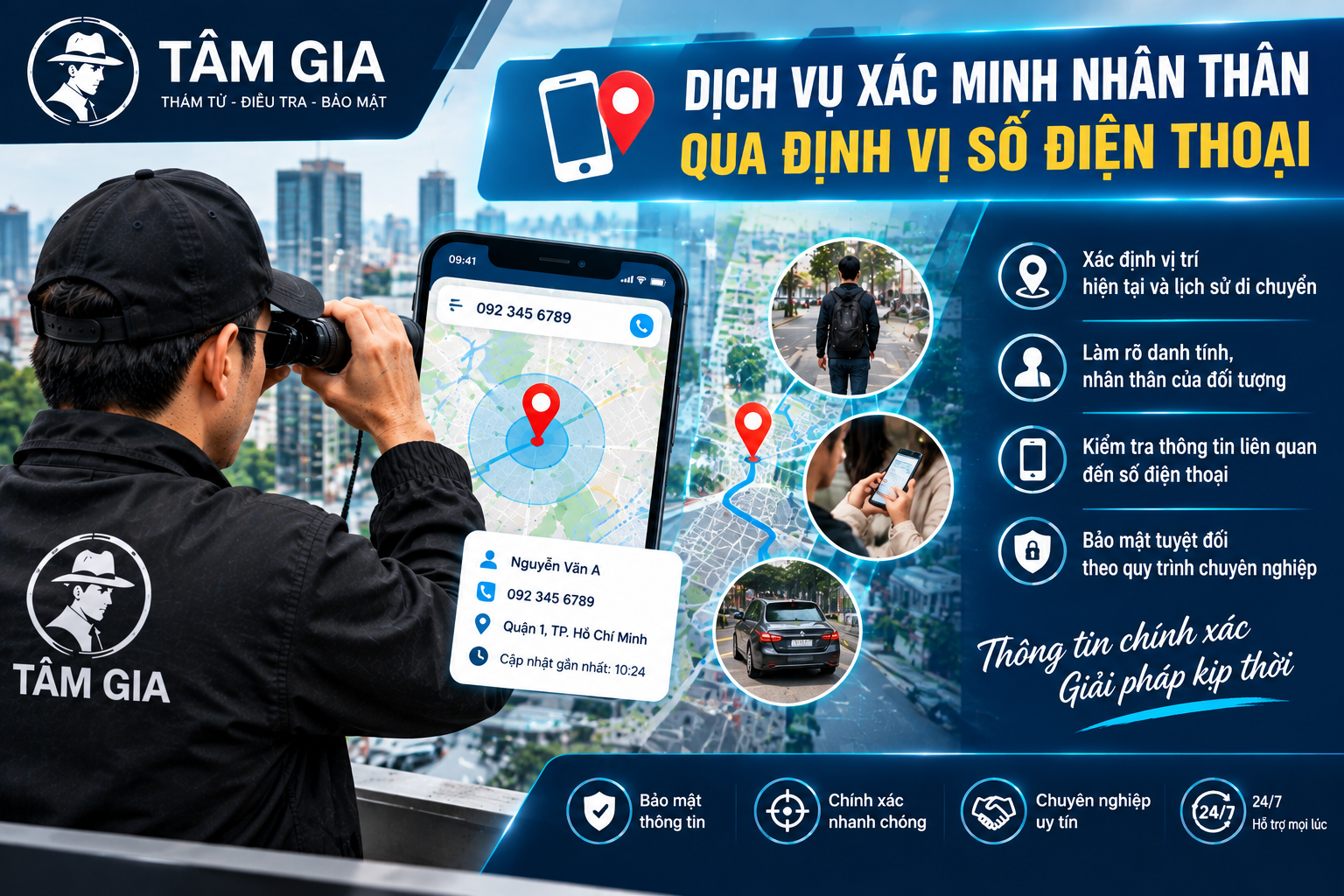 Dịch vụ xác minh nhân thân qua định vị số điện thoại chuyên nghiệp nhất