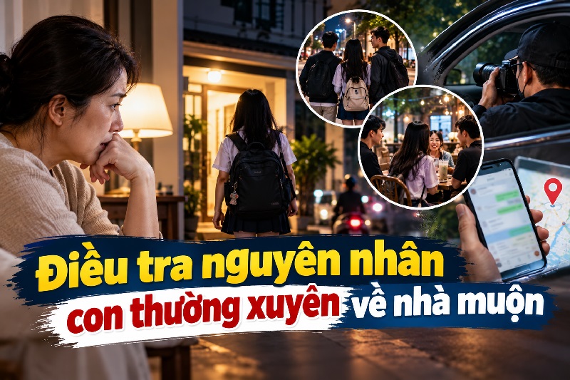 Điều tra nguyên nhân con thường xuyên về nhà muộn
