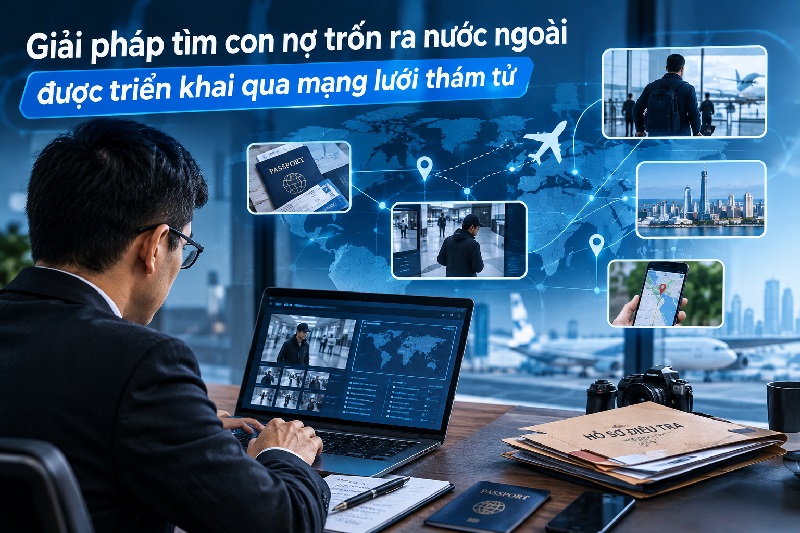 Giải pháp tìm con nợ trốn ra nước ngoài được triển khai qua mạng lưới thám tử