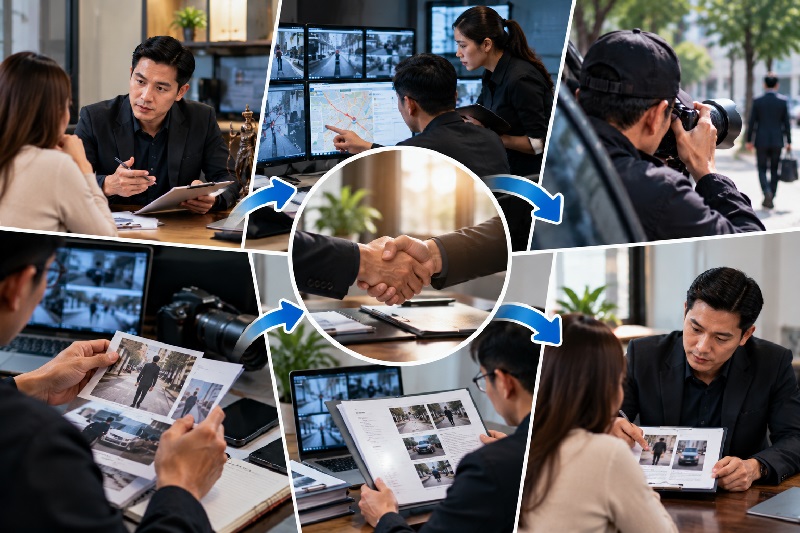 Quy trình làm việc chuyên nghiệp tại văn phòng Thám tử Tâm Gia