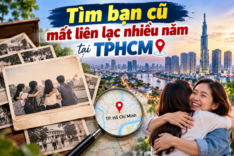 tìm bạn cũ mất liên lạc nhiều năm tại TPHCM
