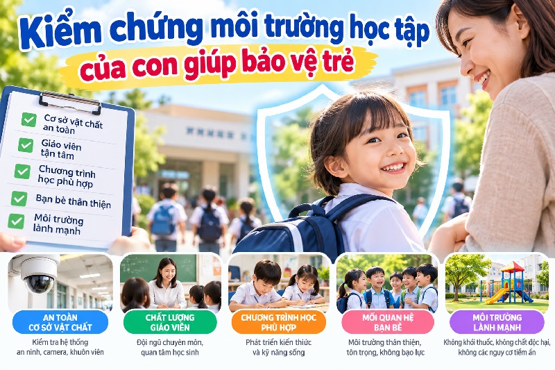 Quan sát tâm lý giúp nhận diện môi trường giáo dục của con
