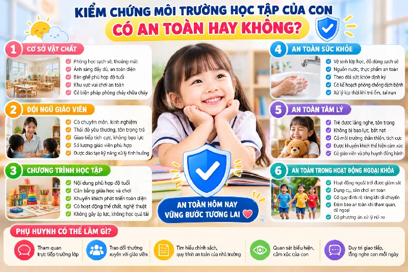 Kiểm chứng môi trường học tập của con