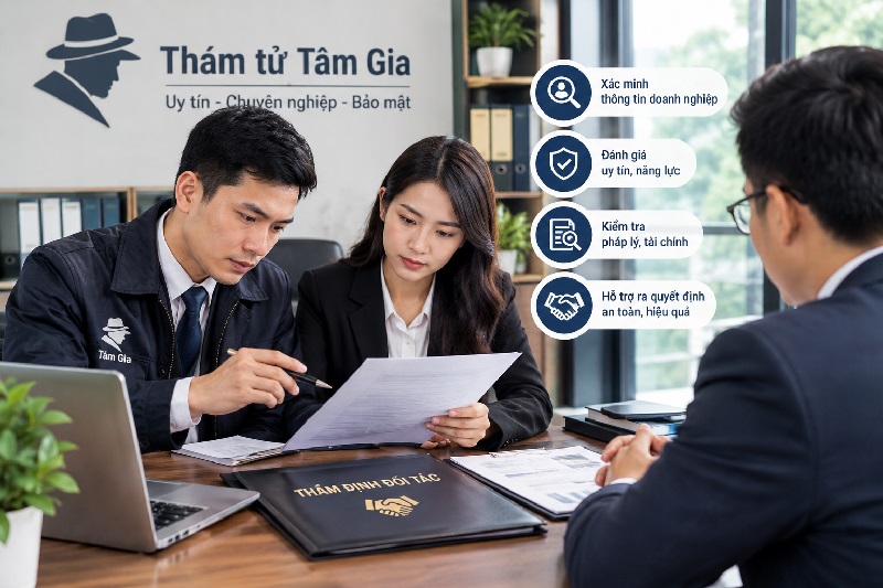 Thám tử Tâm Gia cung cấp dịch vụ thẩm định chính xác
