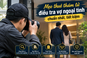 Mẹo thuê thám tử điều tra vợ ngoại tình