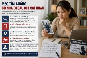 Mẹo tìm chồng bỏ nhà đi