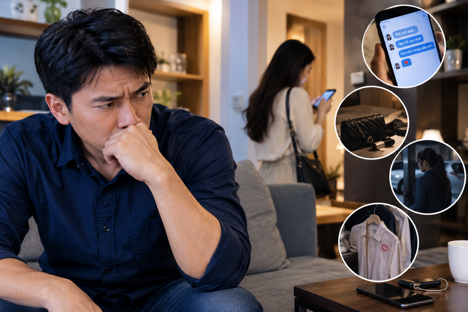 Nghi ngờ vợ mình ngoại tình qua những biểu hiện lạ