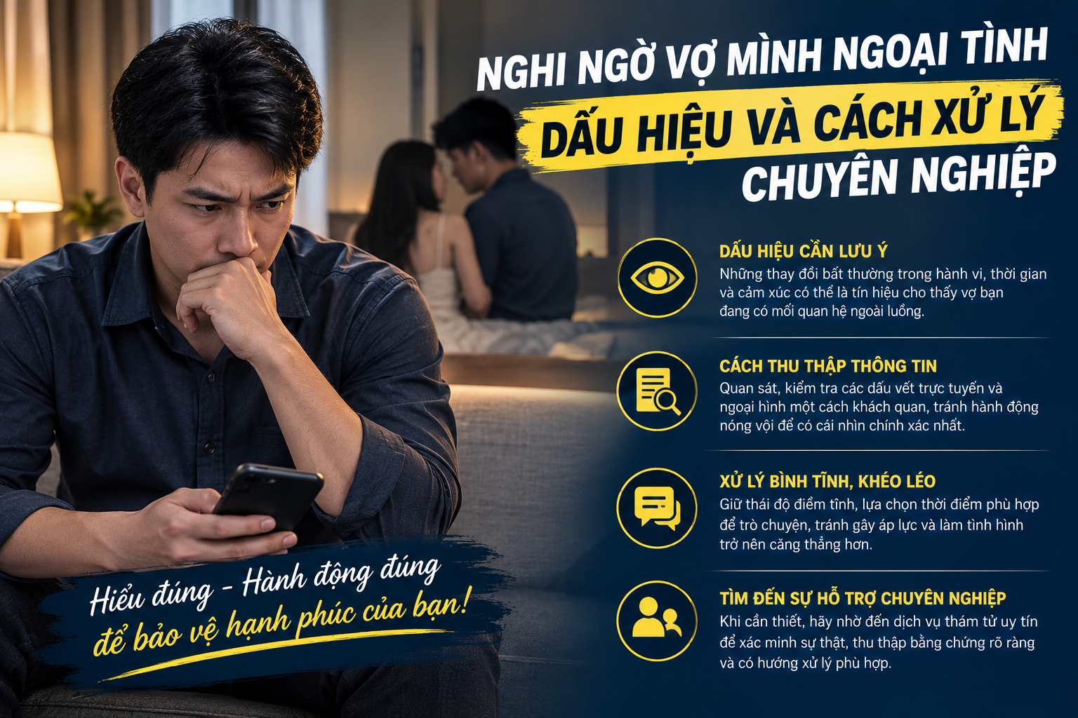Nghi ngờ vợ mình ngoại tình