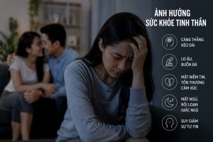 Ngoại tình ảnh hưởng sức khỏe tinh thần