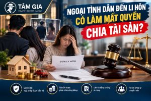 Ngoại tình dẫn đến li hôn có làm mất quyền chia tài sản hay không?