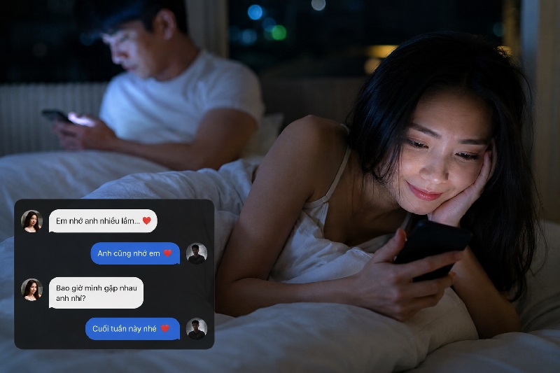 Ngoại tình qua mạng bào mòn niềm tin trong hôn nhân
