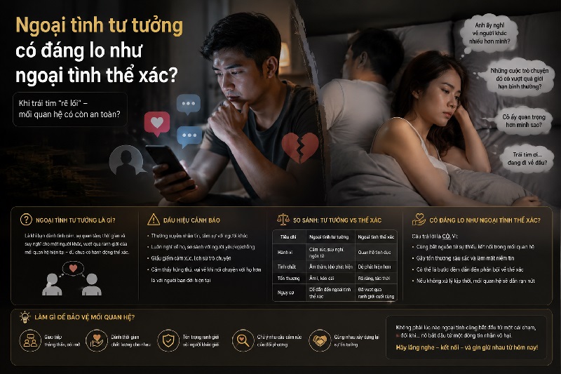 Ngoại tình tư tưởng có đáng lo