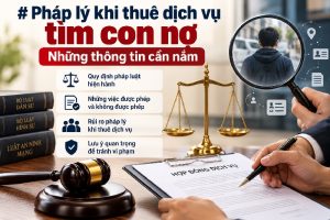Pháp lý khi thuê dịch vụ tìm con nợ