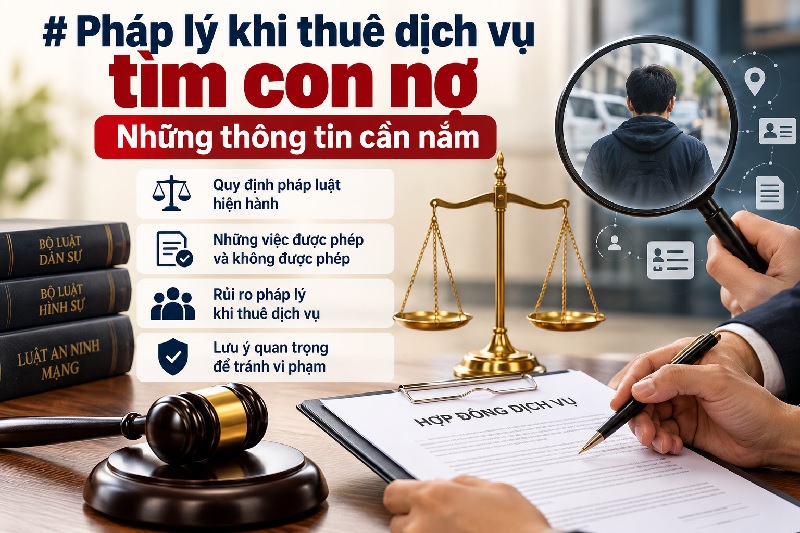 Pháp lý khi thuê dịch vụ tìm con nợ
