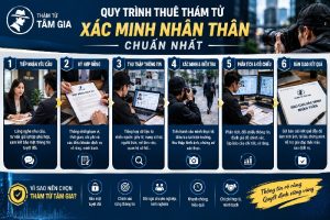 Quy trình thuê thám tử xác minh nhân thân