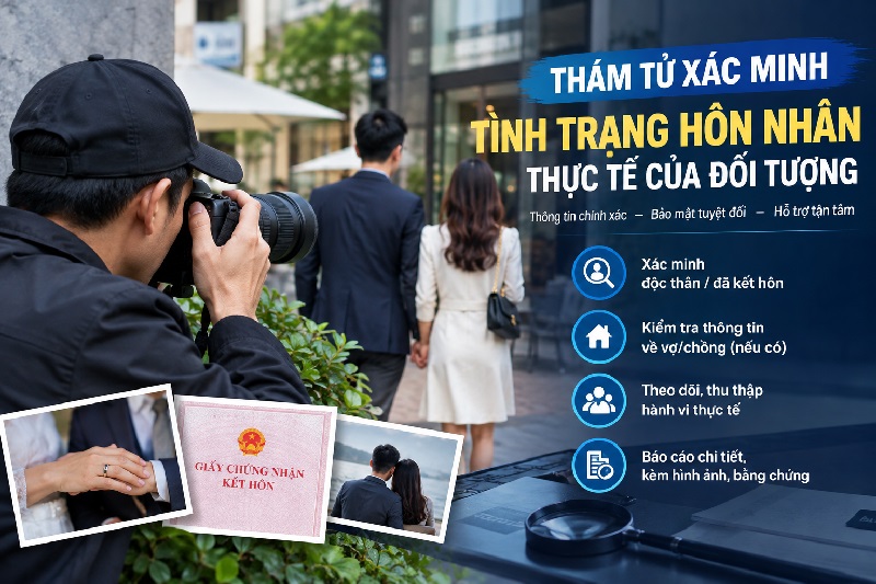 Thám tử xác minh tình trạng hôn nhân