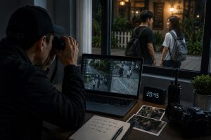 Theo dõi con gặp gỡ người quen qua mạng xã hội