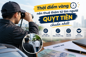 Thời điểm vàng nên thuê thám tử tìm người quỵt tiền