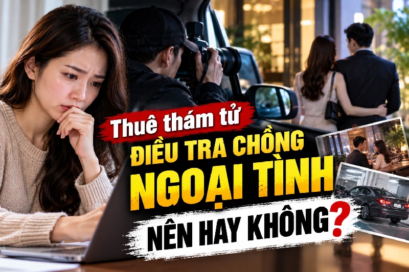 Thuê thám tử điều tra điều tra chồng ngoại tình