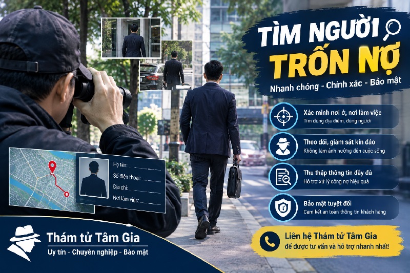 Thám tử Tâm Gia hỗ trợ tìm kiếm và thu hồi tài sản