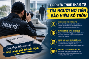 Thám tử tìm người nợ tiền bảo hiểm bỏ trốn
