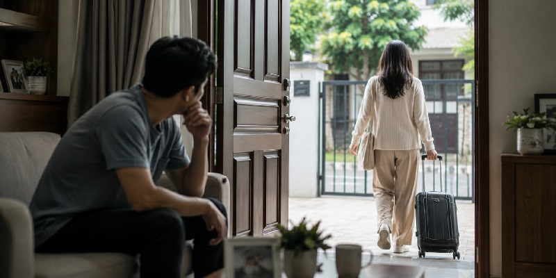 Bất đồng mâu thuẫn hôn nhân khiến người vợ rời bỏ nhà