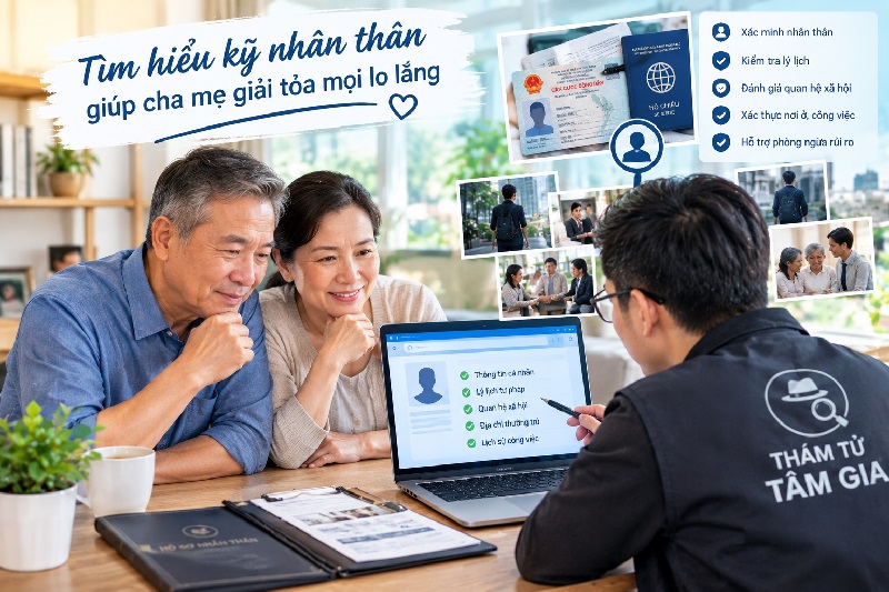 Xác minh người yêu của con giúp bảo vệ hạnh phúc gia đình